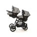 Carucior gemeni pj stroller lux 3in1 grey